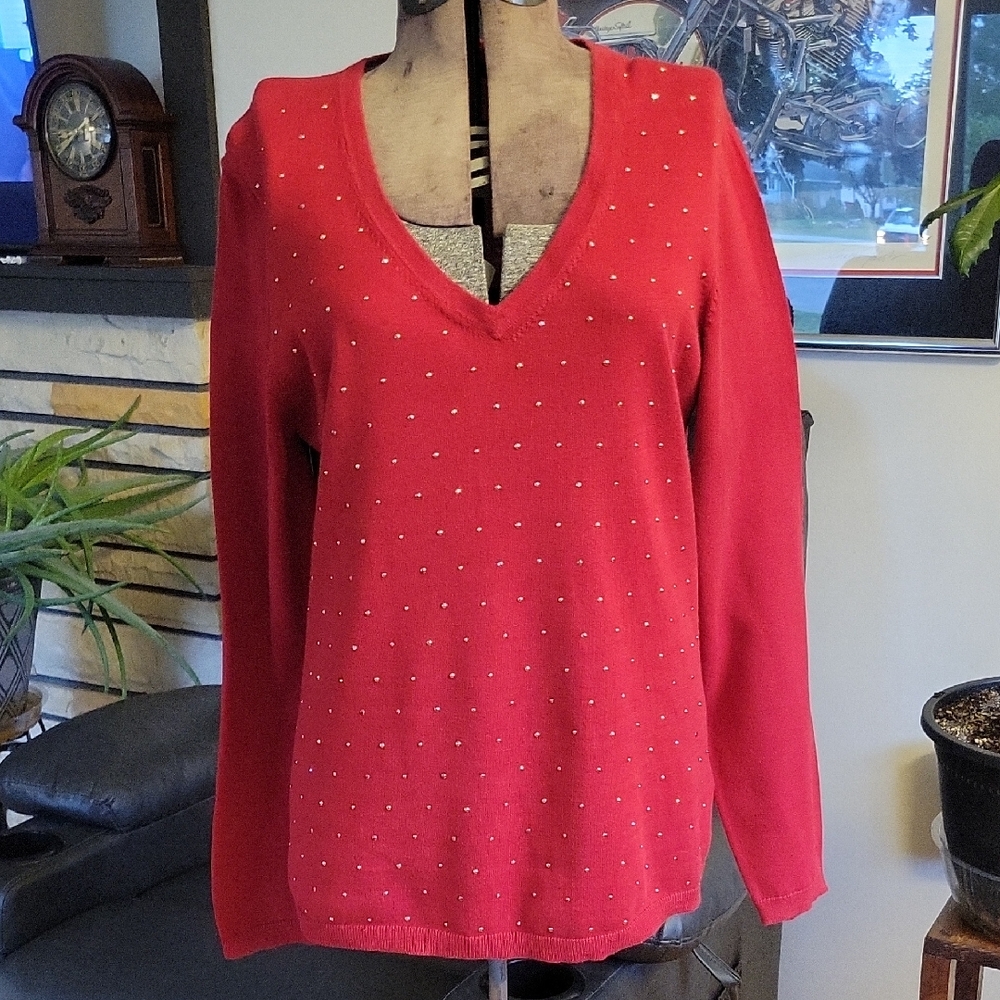 Tommy Hilfiger Sweater Large Red